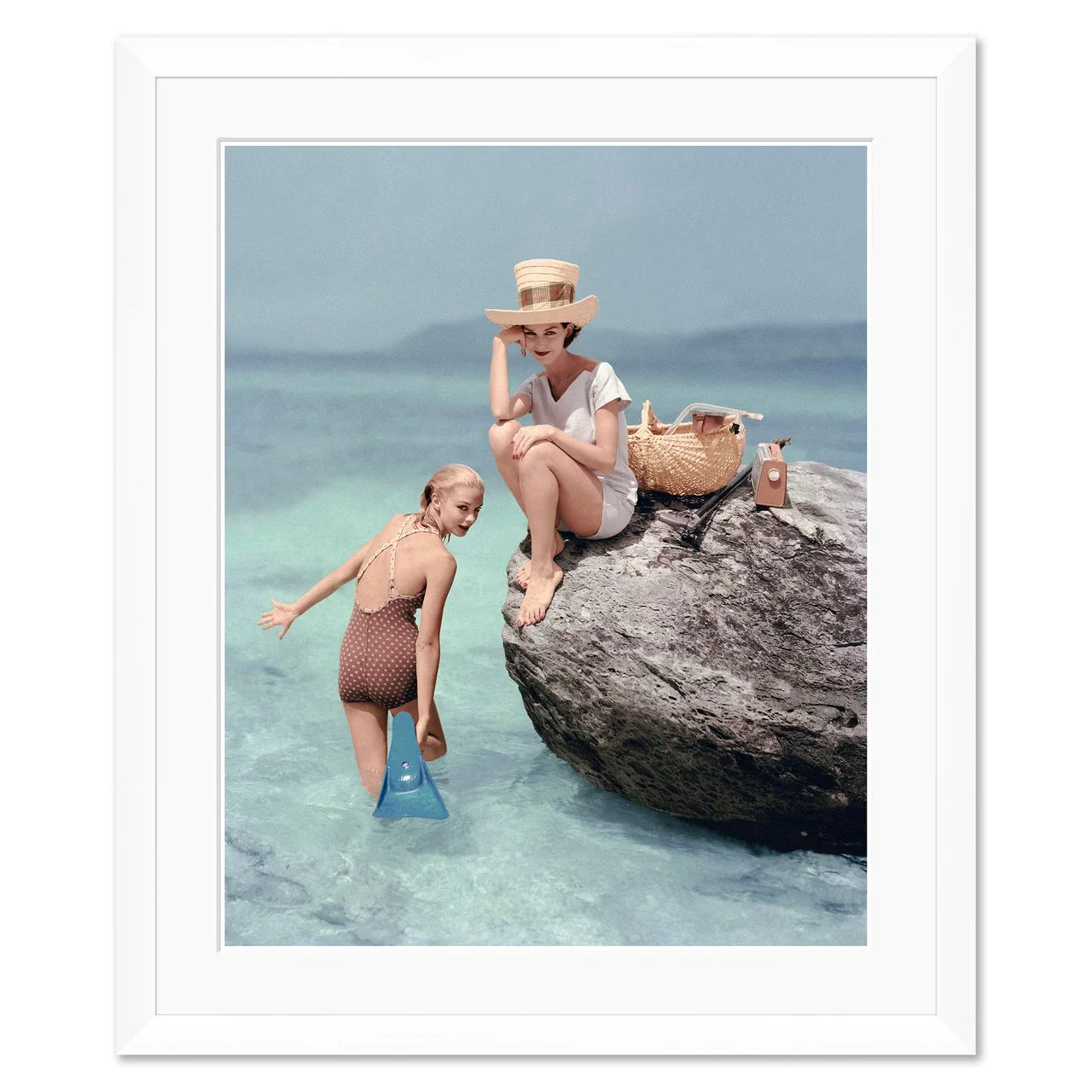 Vogue Magazine, "Models at a Beach," Richard Rutledge, January 1, 1957 by Soicher Marin