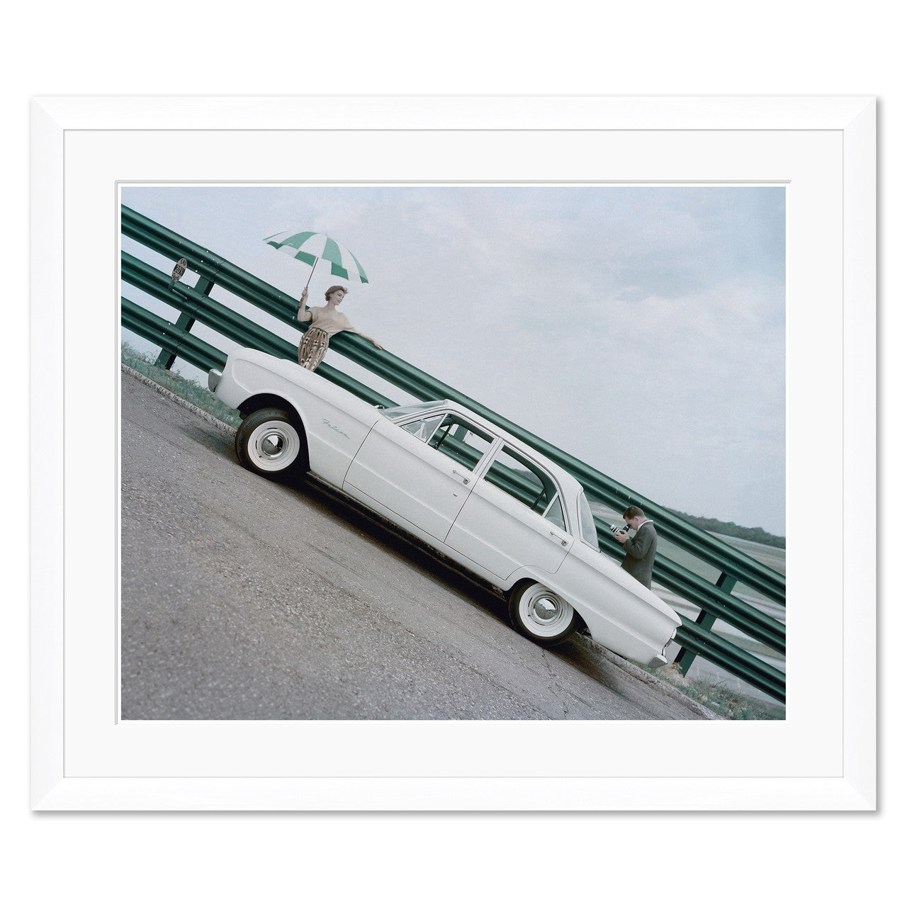 Vogue Magazine, "Model with a Ford Falcon," John Rawlings, September 15, 1959 by Soicher Marin