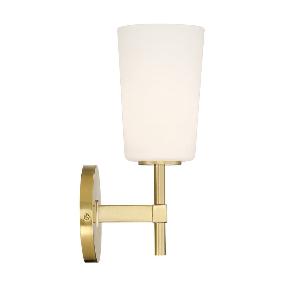 Colton 1 Light Wall Mount-Crystorama Lighting Company-CRYSTO-COL-101-AG-Flush MountsAged Brass-4-France and Son