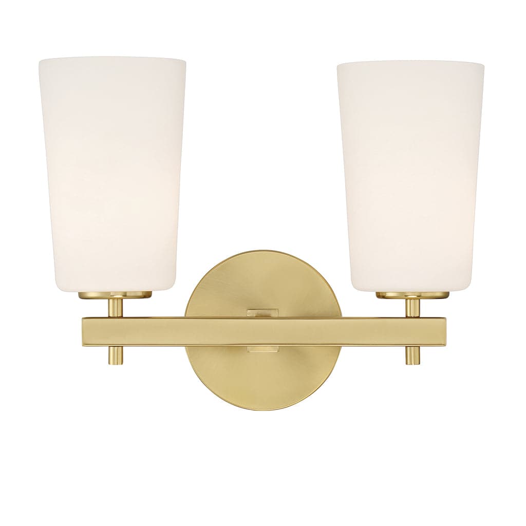 Colton 2 Light Wall Mount-Crystorama Lighting Company-CRYSTO-COL-102-AG-Wall LightingAged Brass-1-France and Son