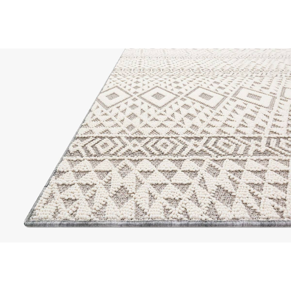 Cole COL-04 Silver / Ivory Area Rug-Loloi-LOLOI-COLECOL-04SIIV2134-Rugs2'-1" x 3'-4"-2-France and Son
