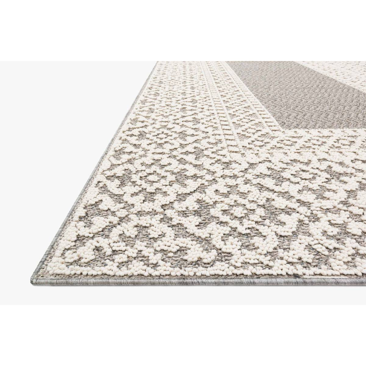 Cole COL-05 Grey / Ivory Area Rug-Loloi-LOLOI-COLECOL-05GYIV2134-Rugs2'-1" x 3'-4"-2-France and Son