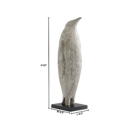 Penguin Sculpt | Grey-Cyan Design-CYAN-11639-Decorative ObjectsSmall-9-France and Son