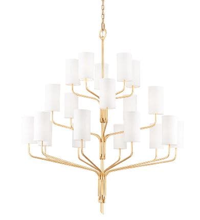 Juniper Chandelier-Troy Lighting-TROY-F61620-GL-ChandeliersGold Leaf-20 Light-7-France and Son