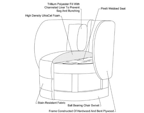 Haven Swivel Chair - Dashing Olive