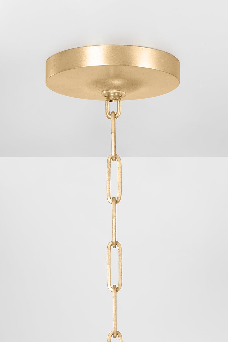 Cartagena Chandelier - Vintage Gold Leaf 16 Lights