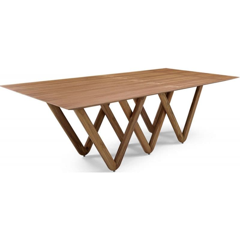 Dablio Dining Table-Uultis-UULTIS-50084287-Dining TablesNatural Teak-4-France and Son