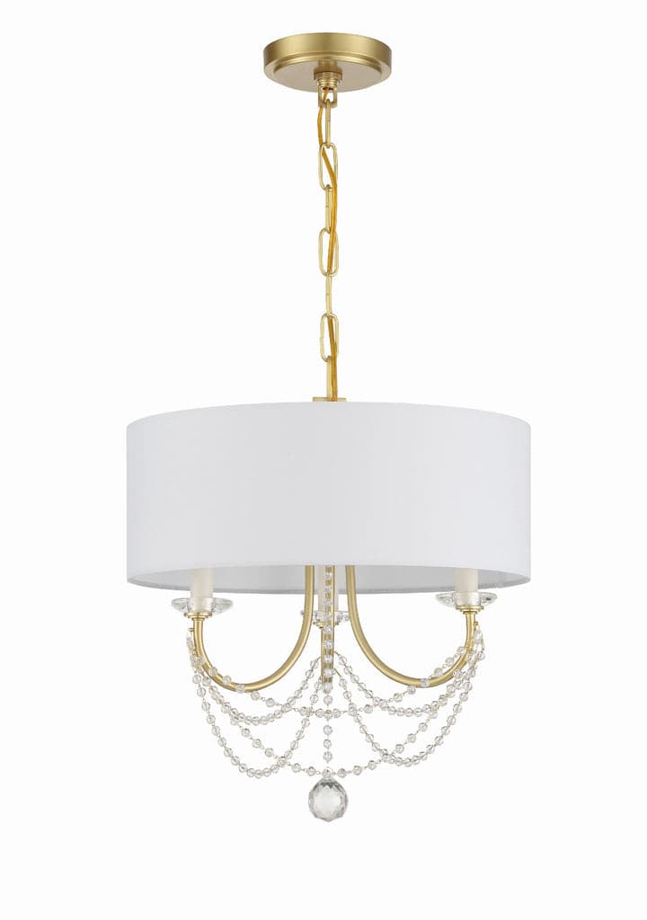 Delilah 3 Light Mini Chandelier-Crystorama Lighting Company-CRYSTO-DEL-90803-AG-ChandeliersAged Brass-3-France and Son