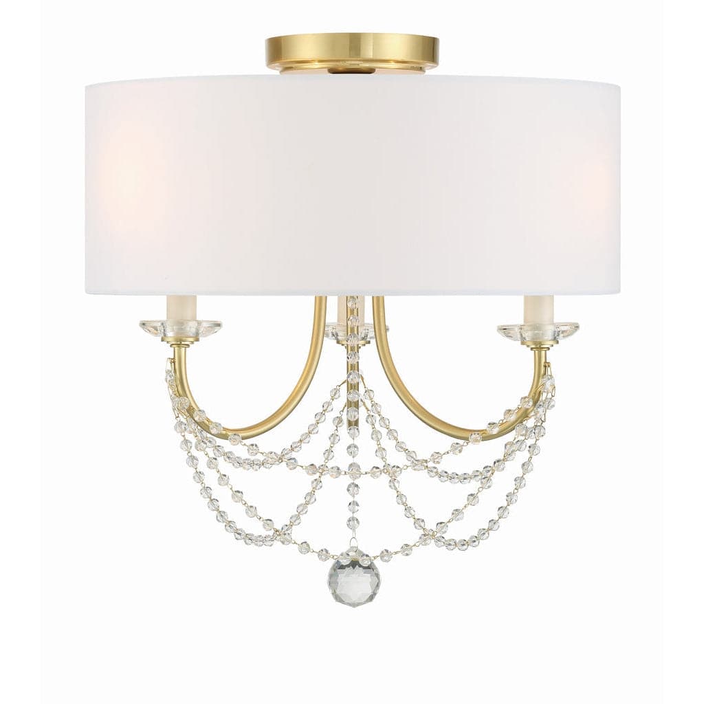 Delilah 3 Light Ceiling Mount-Crystorama Lighting Company-CRYSTO-DEL-90803-AG_CEILING-Flush MountsAged Brass-1-France and Son