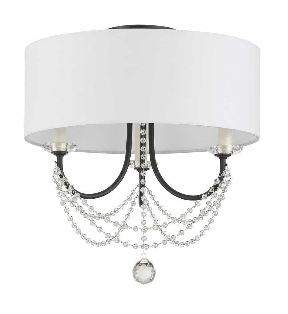 Delilah 3 Light Ceiling Mount-Crystorama Lighting Company-CRYSTO-DEL-90803-AG_CEILING-Flush MountsAged Brass-4-France and Son