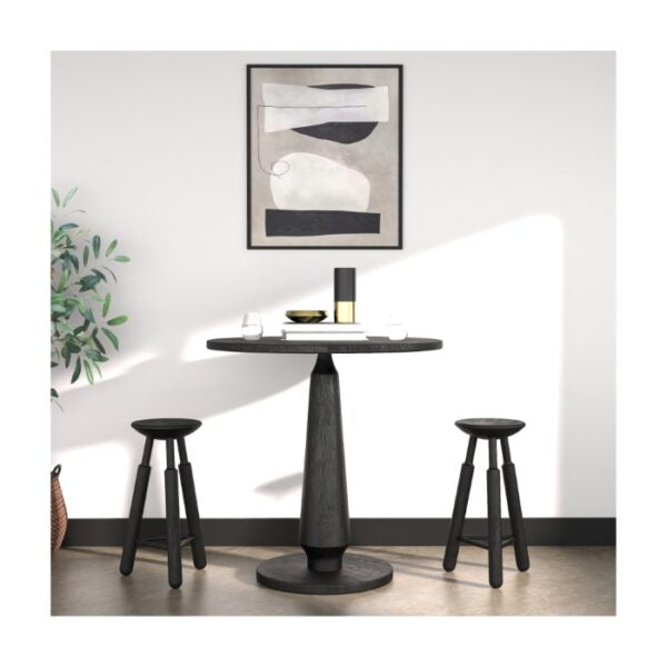 Dowel Counter Table-Union Home Furniture-UNION-DIN00165-Side TablesCharcoal Oil Finish-3-France and Son