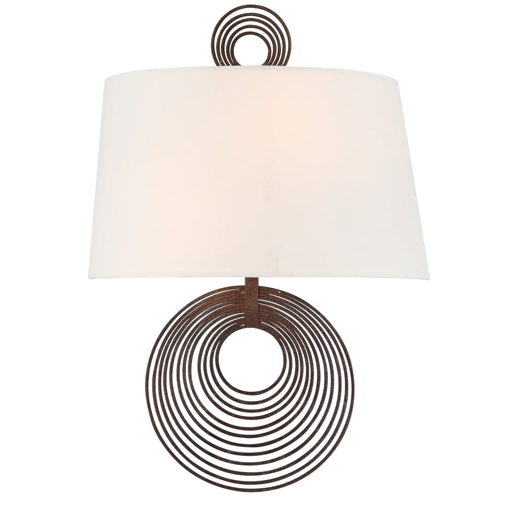 Doral 2 Light Wall Mount-Crystorama Lighting Company-CRYSTO-DOR-B7702-FB-Wall LightingForged Bronze-1-France and Son