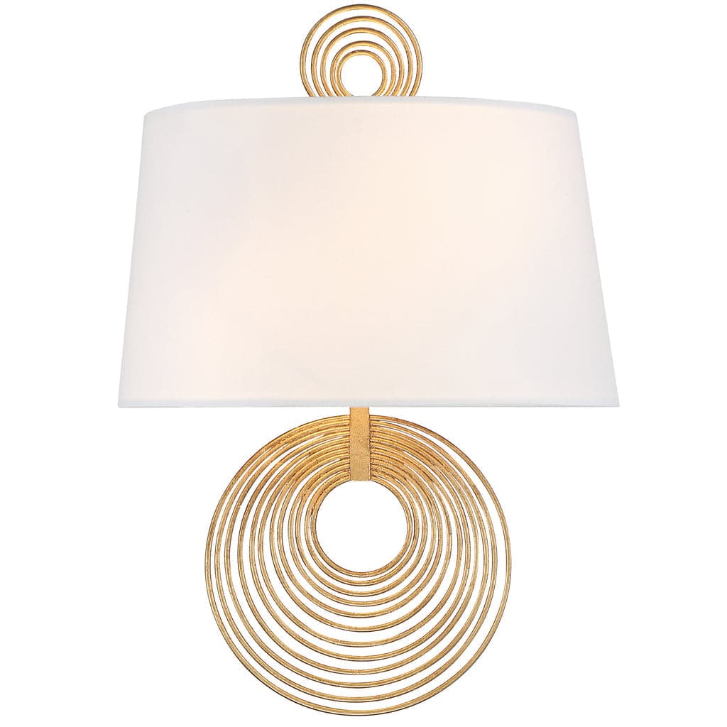 Doral 2 Light Wall Mount-Crystorama Lighting Company-CRYSTO-DOR-B7702-RG-Wall LightingRenaissance Gold-2-France and Son