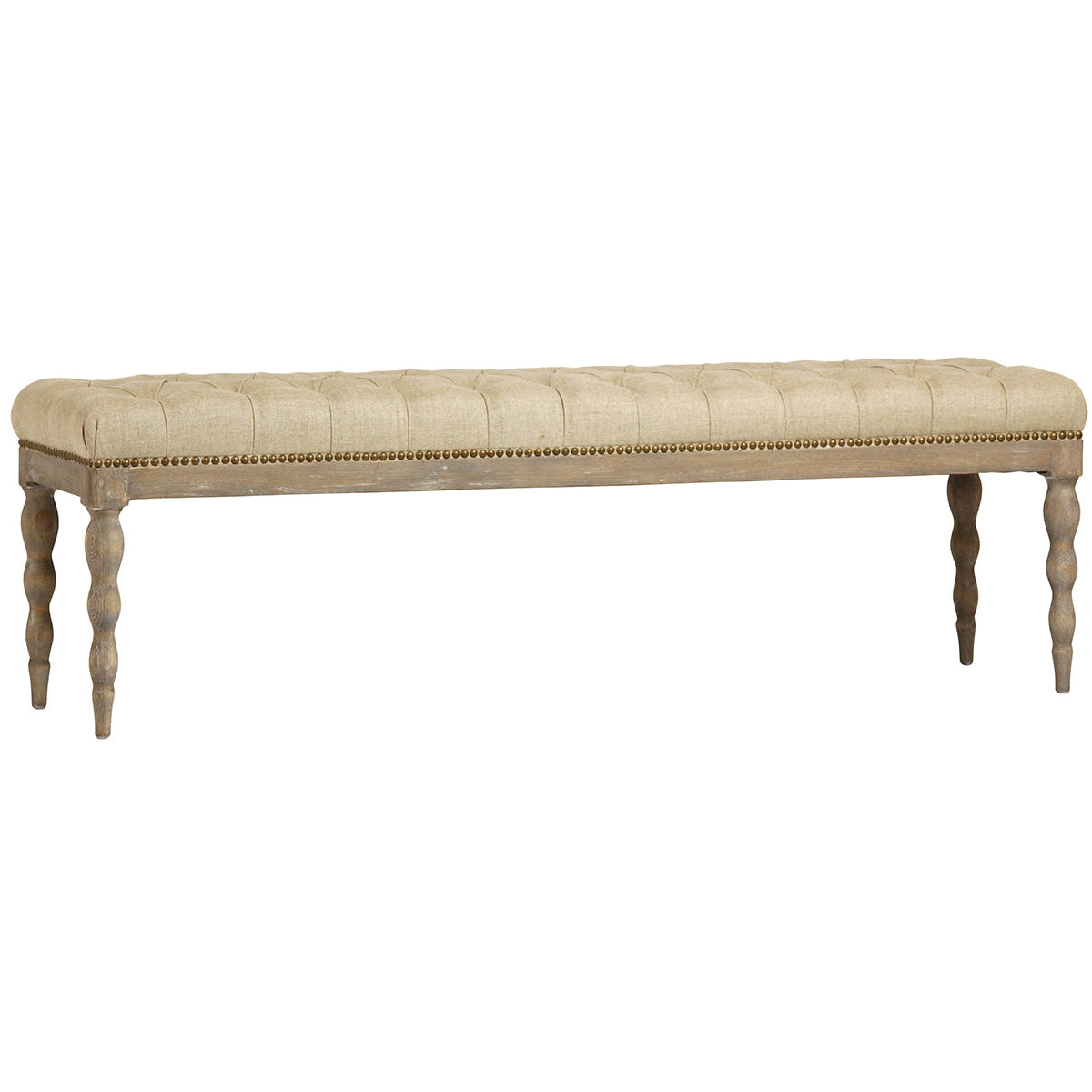 MAGNUS BENCH W/ PERF FABRIC-Dovetail-DOVE-DOV9536-Benches-1-France and Son