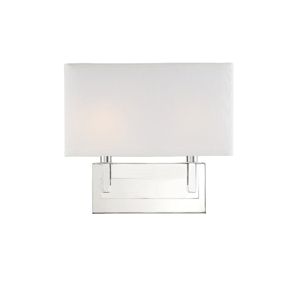 Durham 2 Light Wall Mount-Crystorama Lighting Company-CRYSTO-DUR-A3542-PN-Wall Lighting-1-France and Son