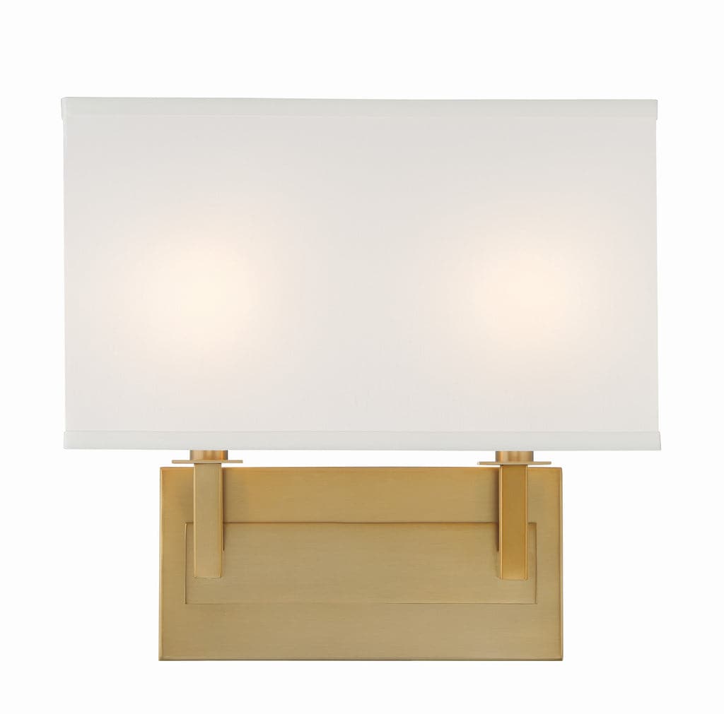 Durham 2 Light Wall Mount-Crystorama Lighting Company-CRYSTO-DUR-A3542-VG-Wall LightingVibrant Gold-9-France and Son