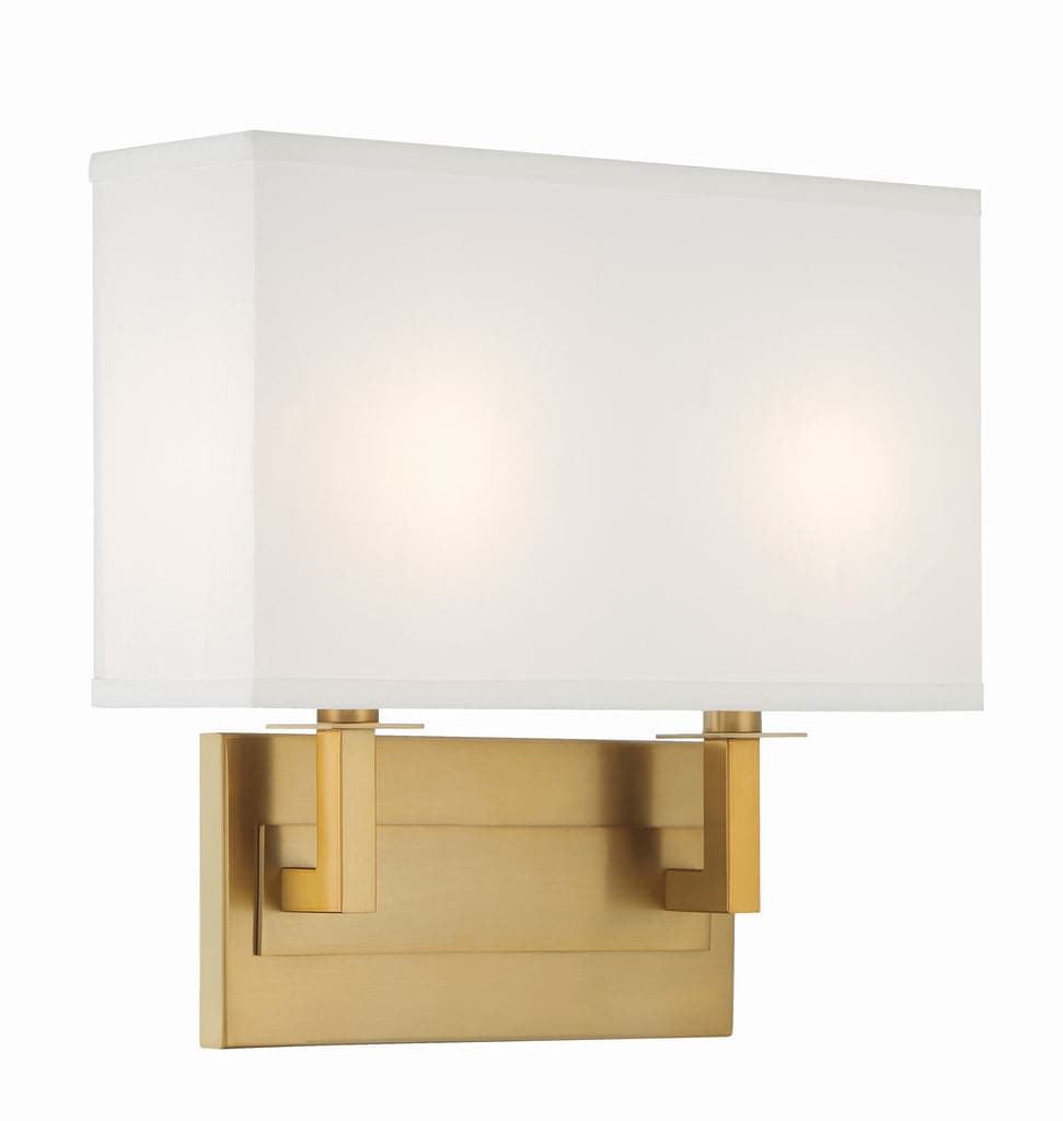 Durham 2 Light Wall Mount-Crystorama Lighting Company-CRYSTO-DUR-A3542-PN-Wall LightingPolished Nickel-10-France and Son