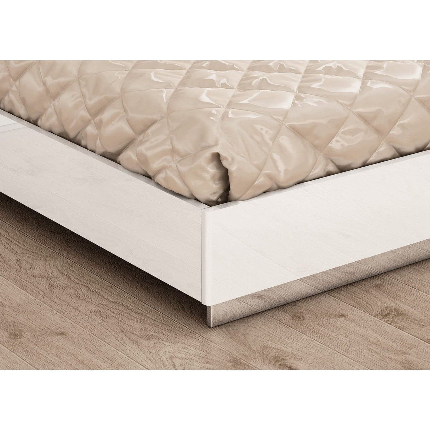 Daisy Bed King-Whiteline Modern Living-WHITELINE-BK1723-WHT-BedsKing-5-France and Son