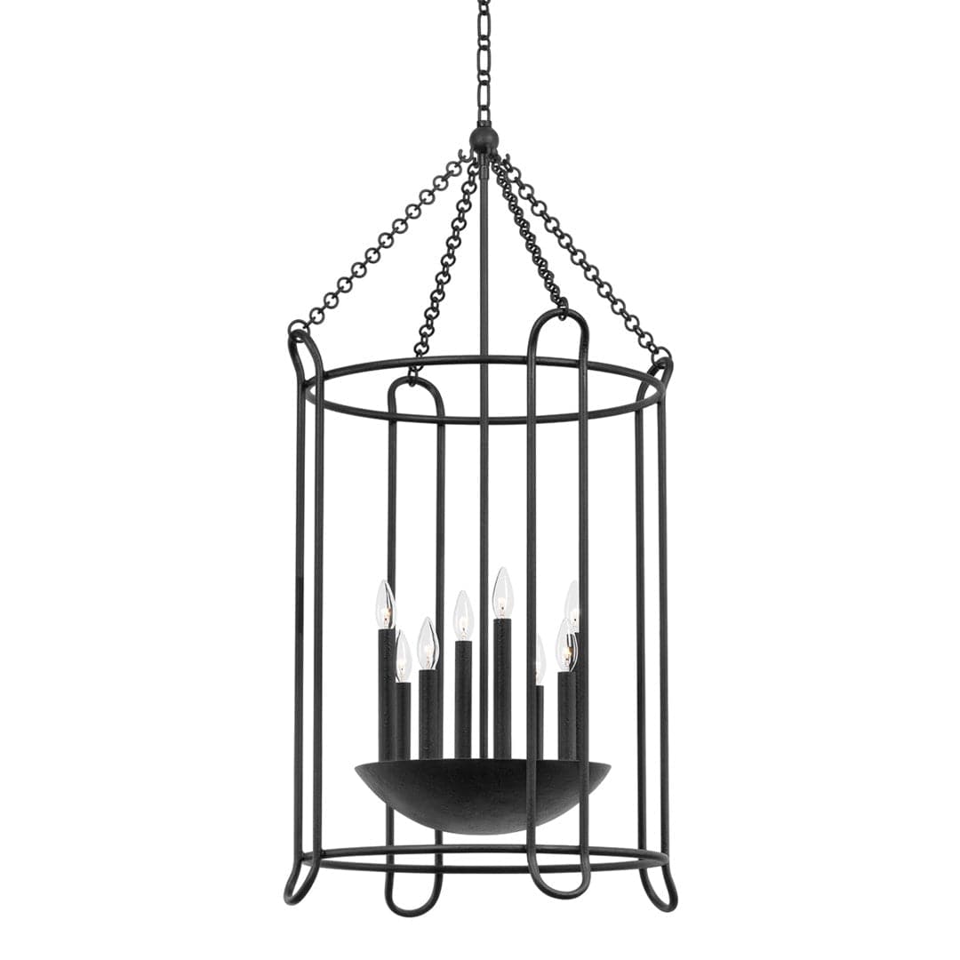 Lassen Lantern-Troy Lighting-TROY-F4625-BI-Outdoor Post LanternsBlack Iron-8 Light-1-France and Son