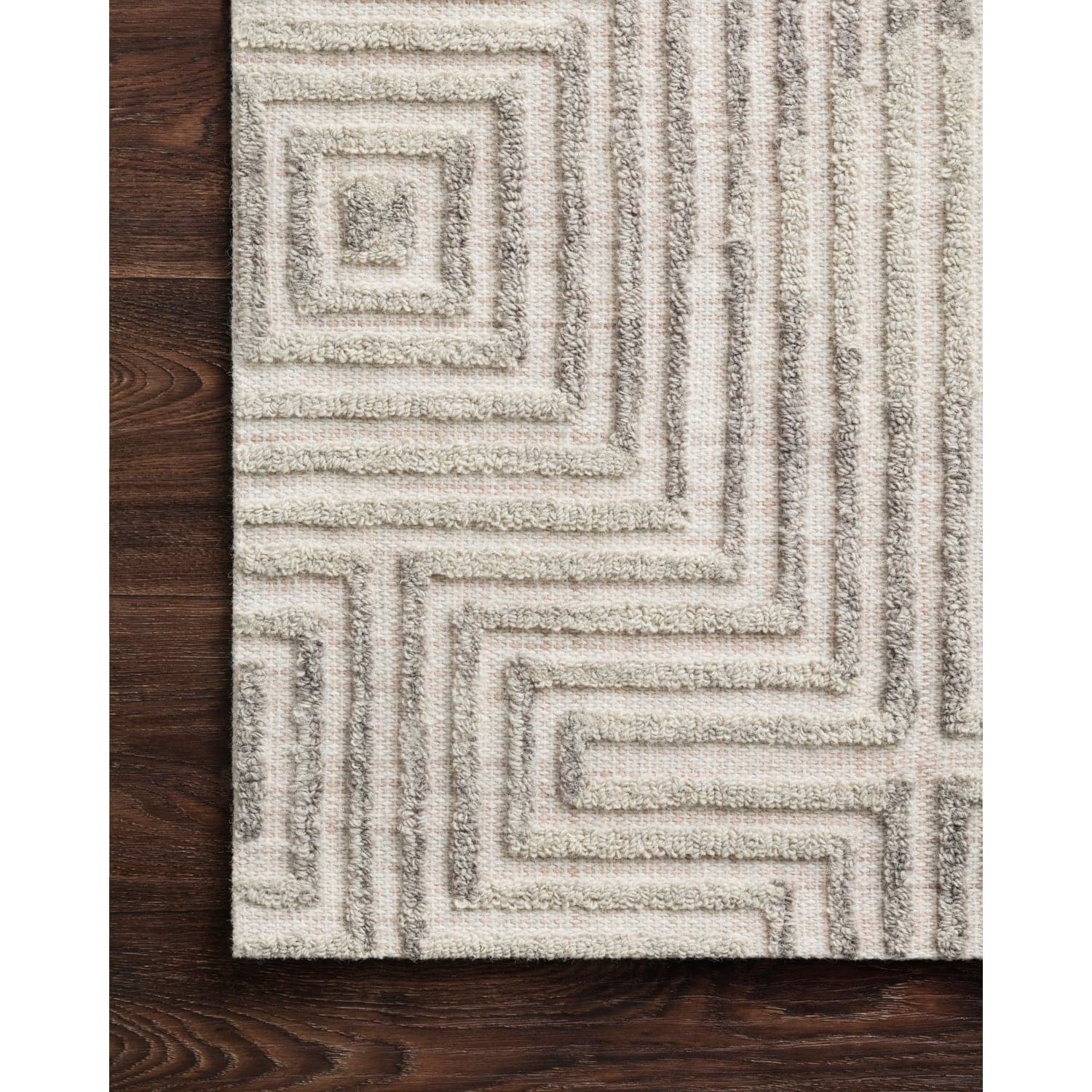 Ehren EHR-02 Grey / Silver Area Rug-Loloi-LOLOI-EHREEHR-02GYSI2339-Rugs2'-3" x 3'-9"-3-France and Son