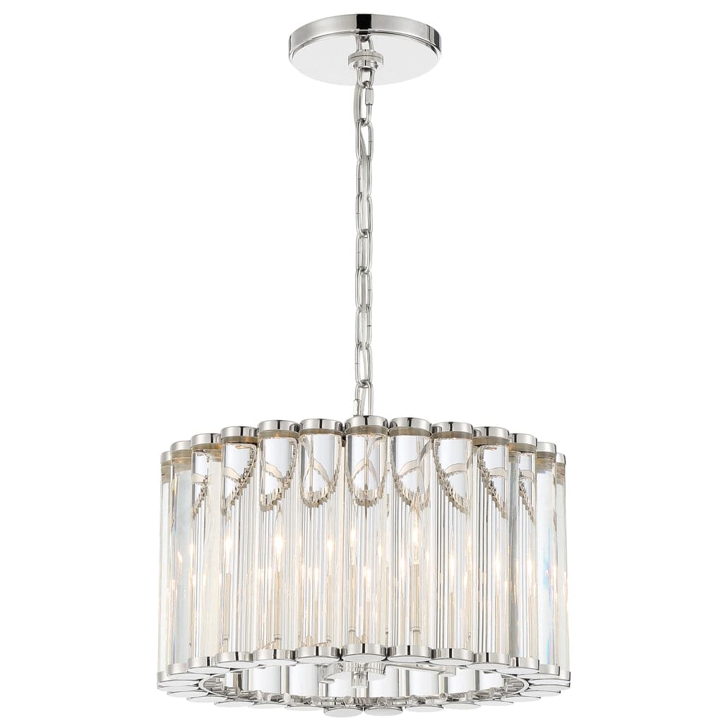 Libby Langdon For Crystorama Elliot 4 Light Pendant-Crystorama Lighting Company-CRYSTO-ELL-B3004-PN-Chandeliers-1-France and Son