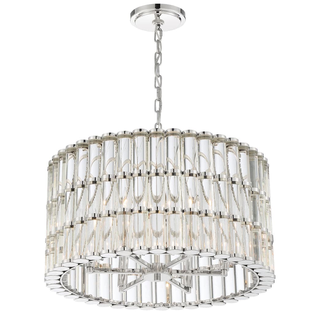 Libby Langdon For Crystorama Elliot 6 Light Chandelier-Crystorama Lighting Company-CRYSTO-ELL-B3006-PN-Chandeliers-4-France and Son