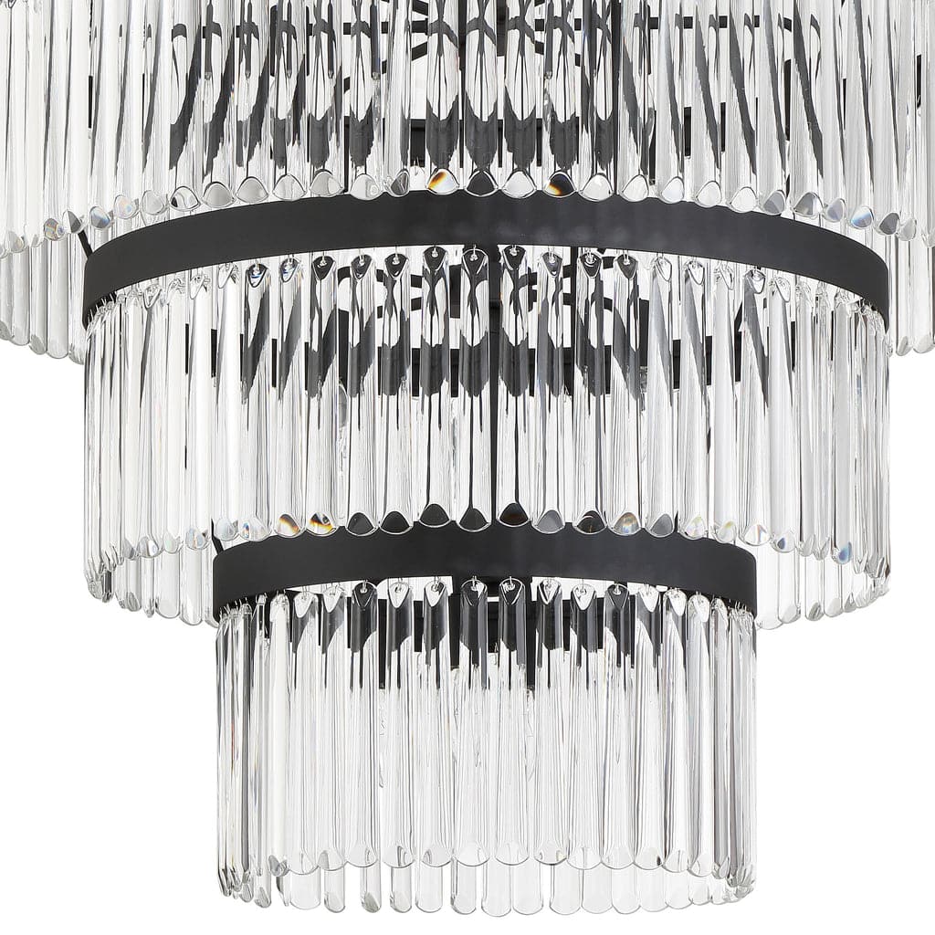 Emory 22 Light Chandelier-Crystorama Lighting Company-CRYSTO-EMO-5409-BF-ChandeliersBlack Forged-4-France and Son