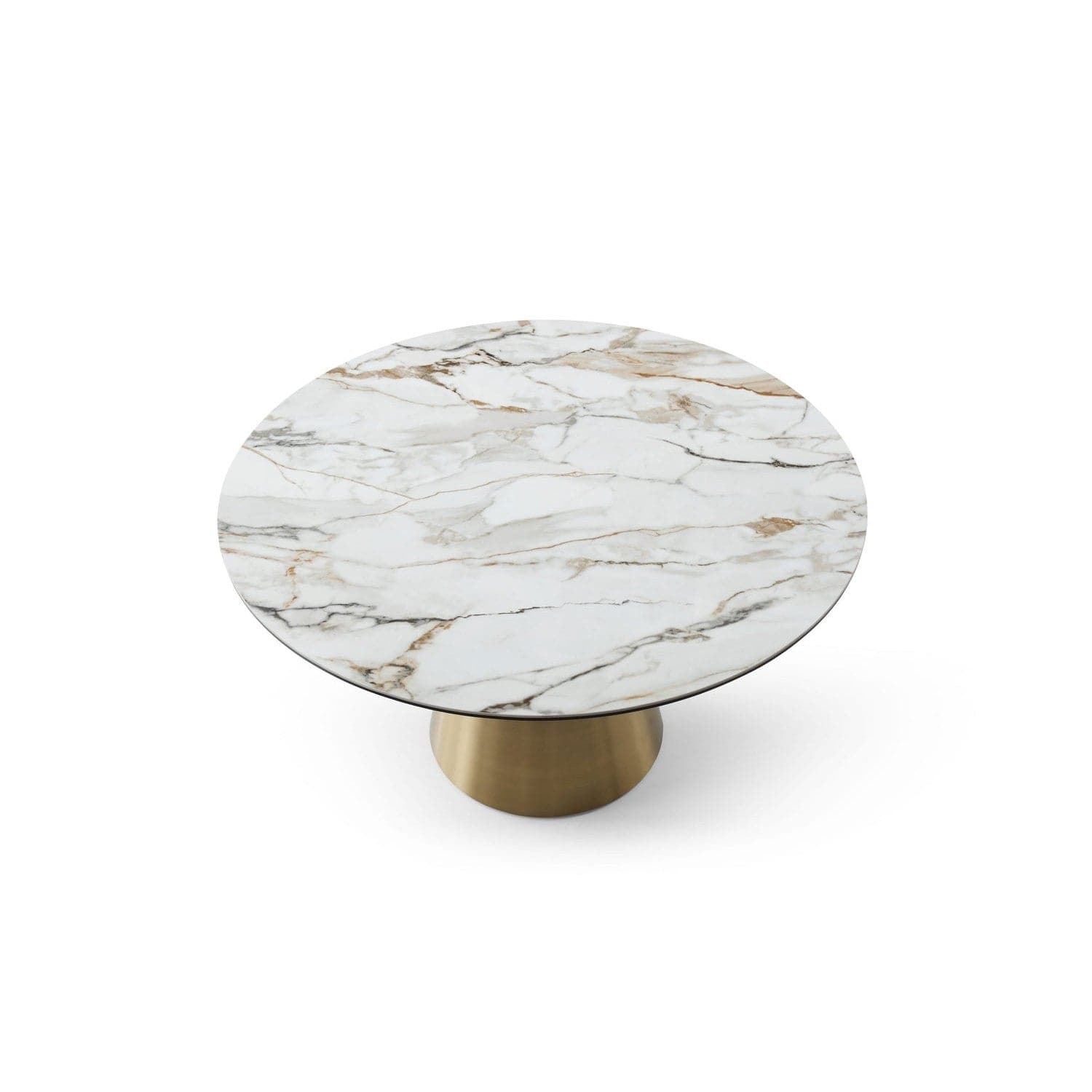 Charlotte Round Dining Table-Whiteline Modern Living-WHITELINE-DT1831-WHT-Dining Tables-3-France and Son