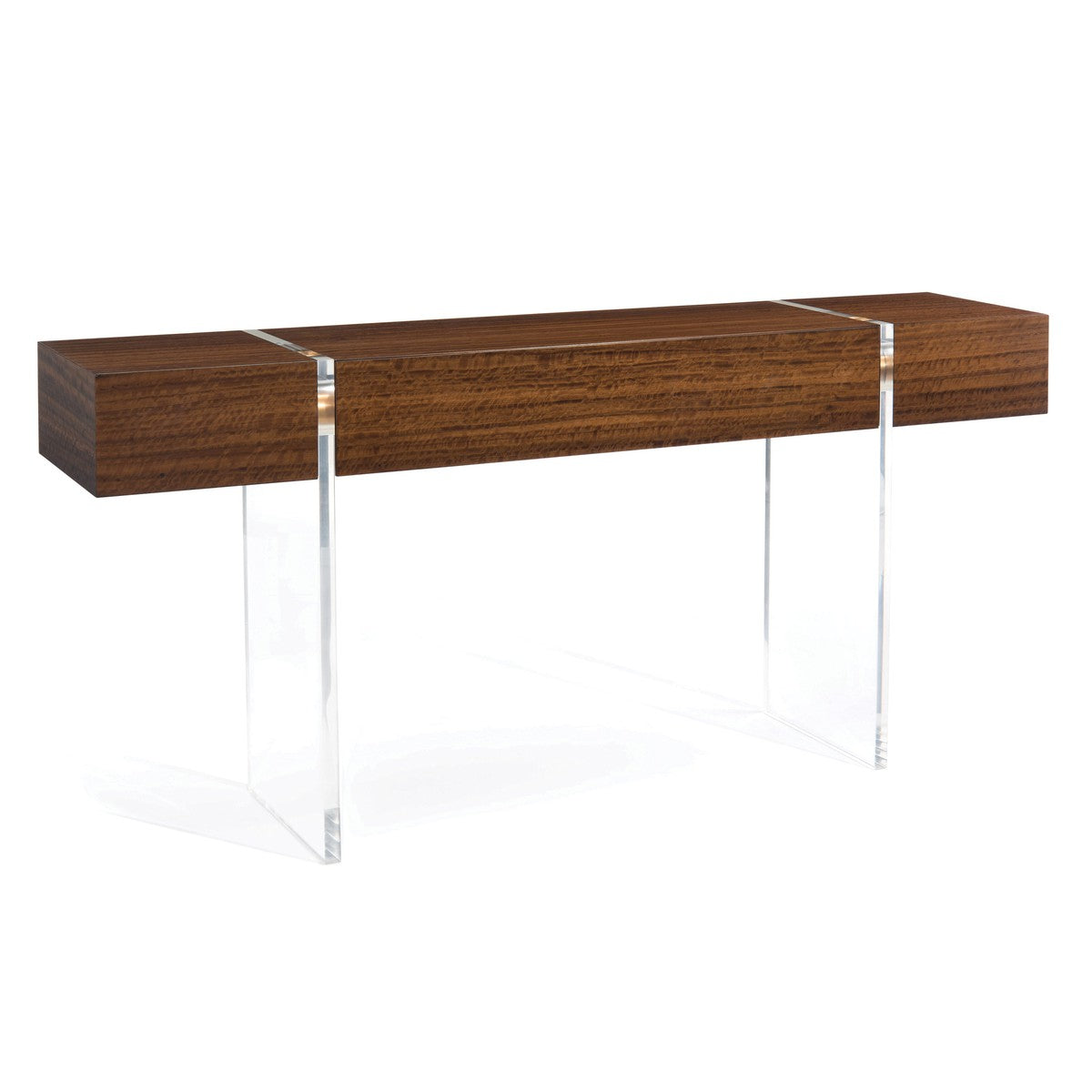 Avest Console Table - Gray - Eucalyptus Veneer