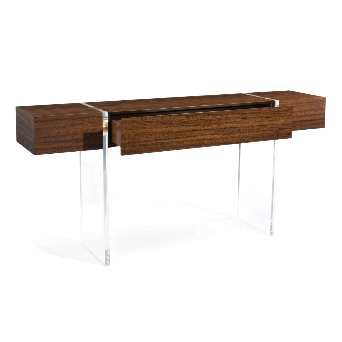 Avest Console Table - Gray - Eucalyptus Veneer