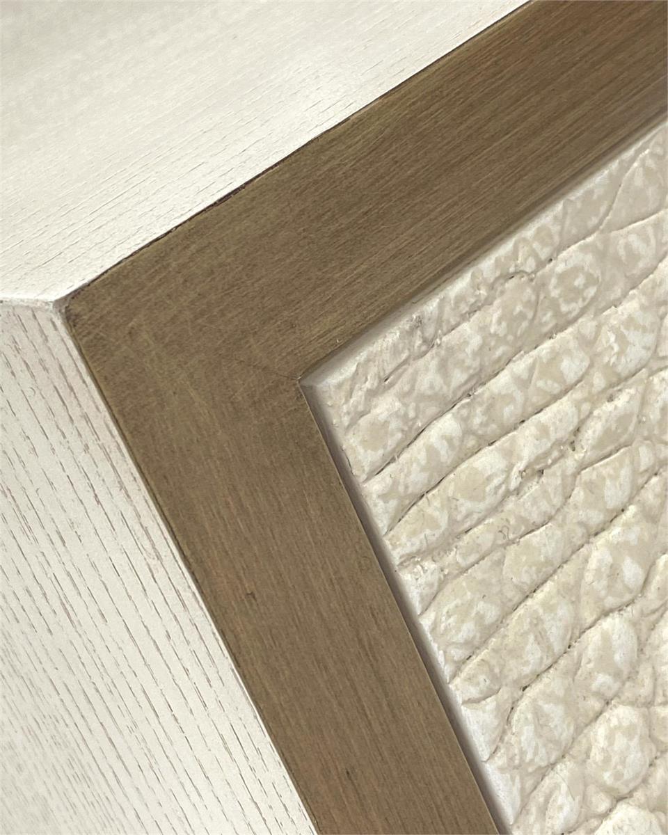 Kano Two-Door Chest - Brown,Off White,White