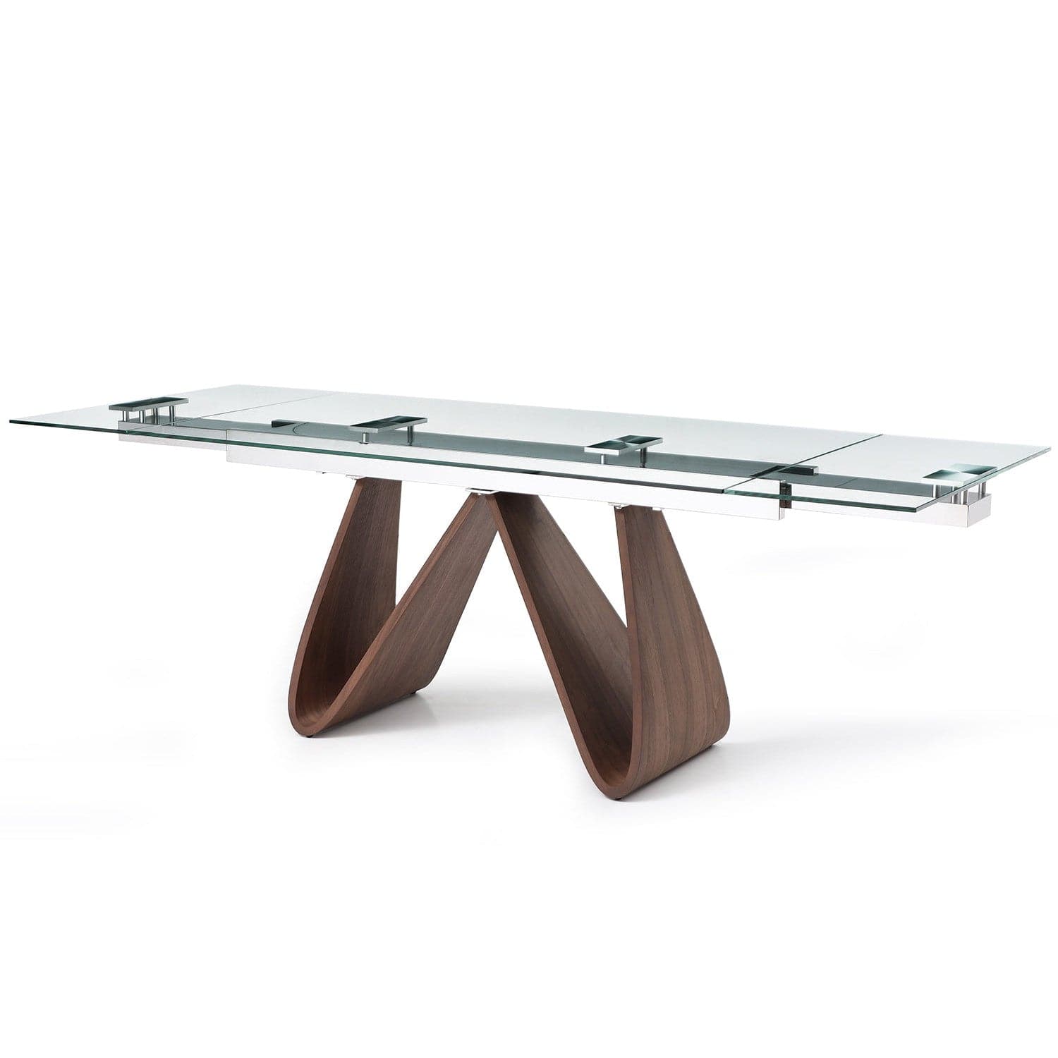 Emory Extendable Dining Table-Whiteline Modern Living-WHITELINE-DT1881-WLT-Dining Tables-3-France and Son