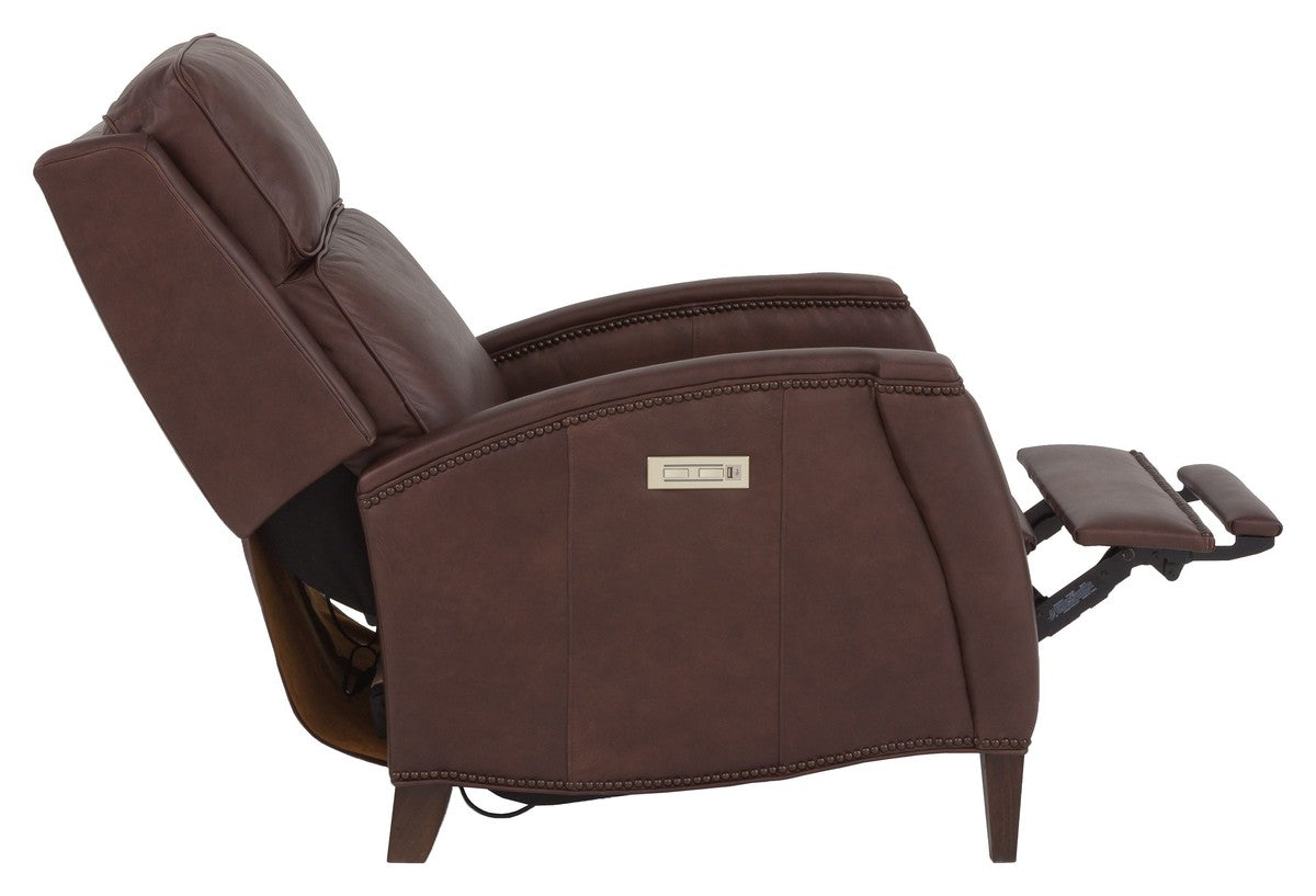 Xavier Power Reclinerer, Double Incline - Tobacco - Maple Solids