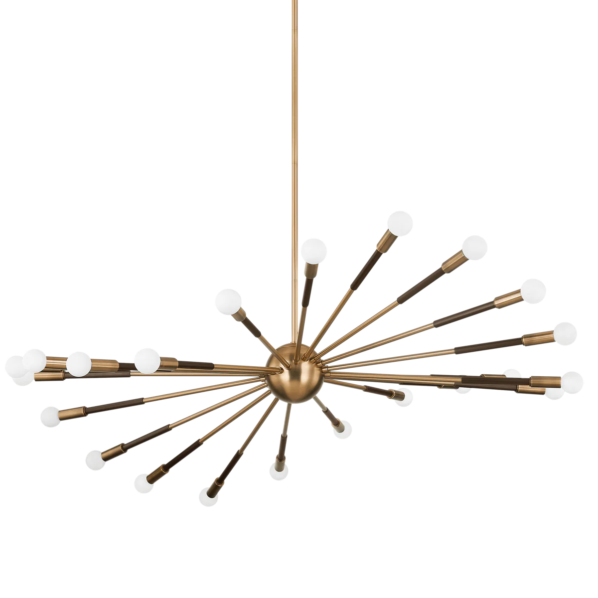 Obie Chandelier-Troy Lighting-TROY-F3051-PBR/BRZ-ChandeliersI - 11.50"H x 50.75"W-1-France and Son