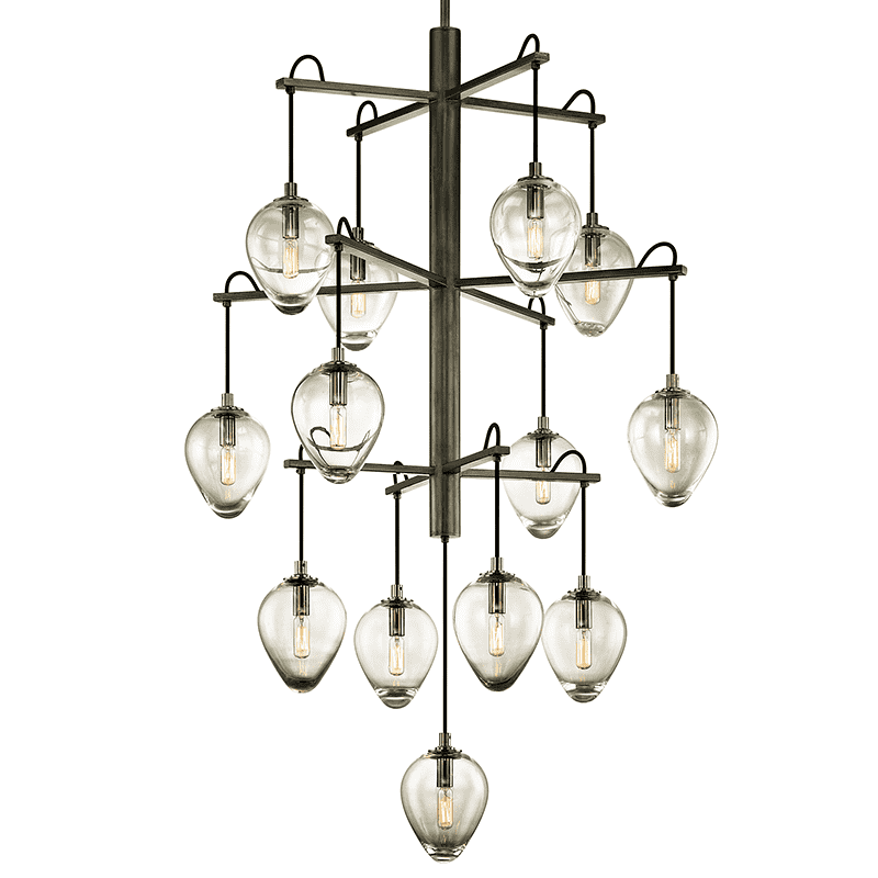 Brixton 13Lt Pendant Graphite-Troy Lighting-TROY-F6208-Pendants-1-France and Son