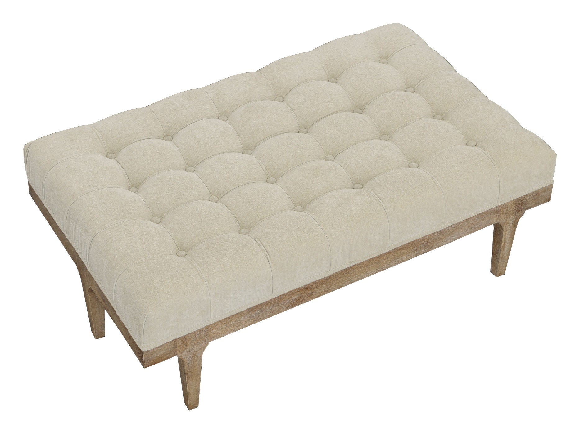 Huntington Rectangular Cocktail Ottoman - Mango Solids