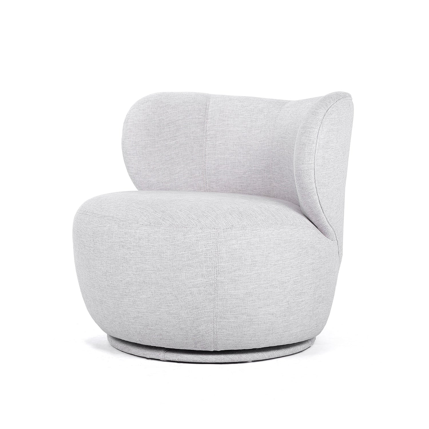 Bun Swivel Chair-France & Son-FB7001OWHT-Lounge Chairs-1-France and Son