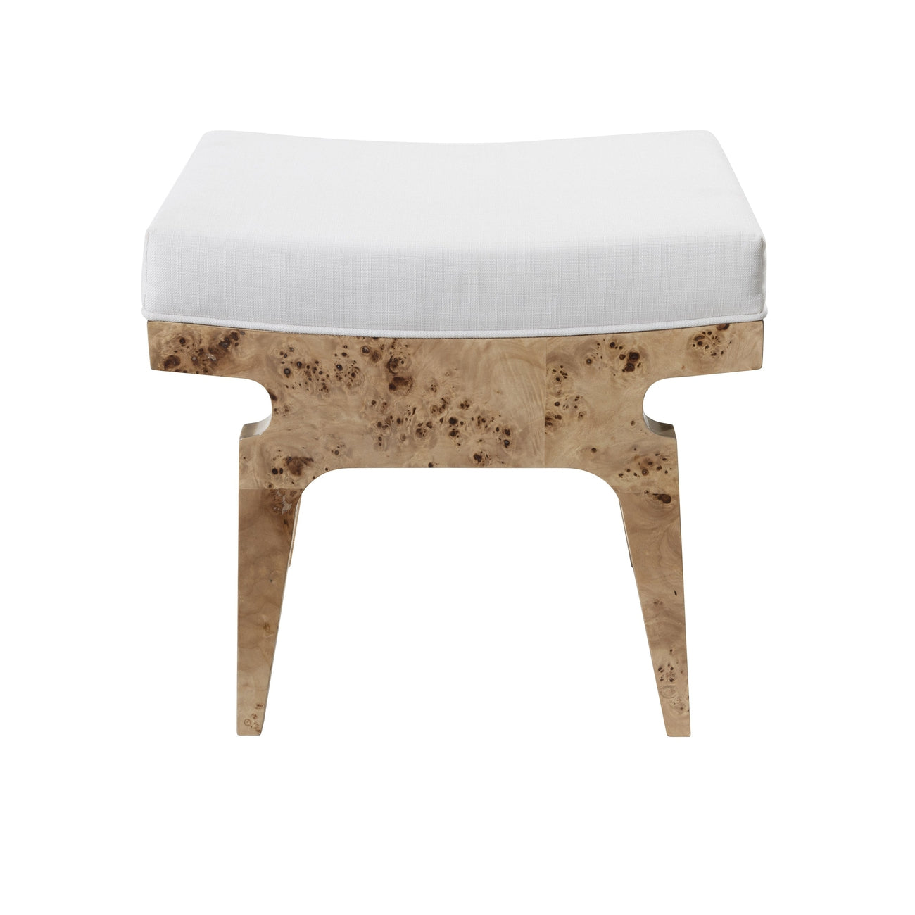 Fergie Stool-Worlds Away-WORLD-FERGIE BW-Stools & OttomansBurl Wood-1-France and Son