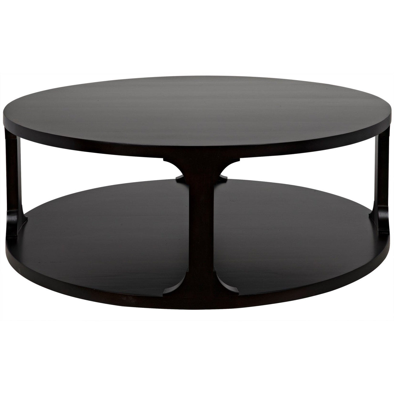Gimso Round Coffee Table-CFC-CFC-FF191-Coffee TablesLarge-Espresso Alder-1-France and Son