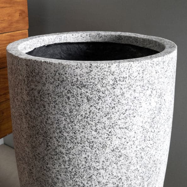 Kawa Flared Planter-Gold Leaf Design Group-GOLDL-FG2015-31NBG-PlantersGranite Black-6-France and Son