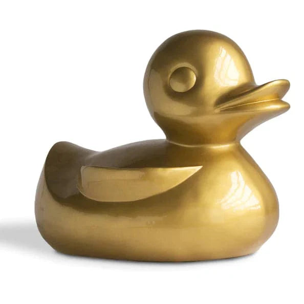 FG Duck Sculpture-Gold Leaf Design Group-GOLDL-FG2370-GP-Decorative ObjectsGold Painted-3-France and Son