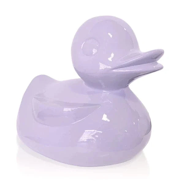 FG Duck Sculpture-Gold Leaf Design Group-GOLDL-FG2370-LL-Decorative ObjectsLily Lavender-4-France and Son