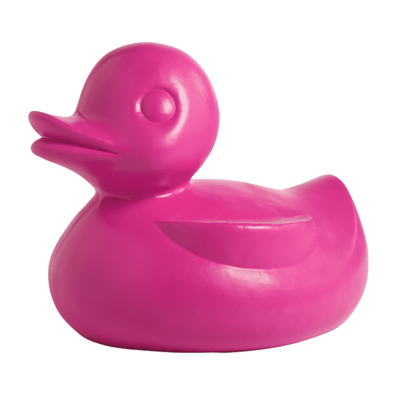 Large Fiberglass Duck-Gold Leaf Design Group-GOLDL-FG2370-PI-DecorPink-10-France and Son