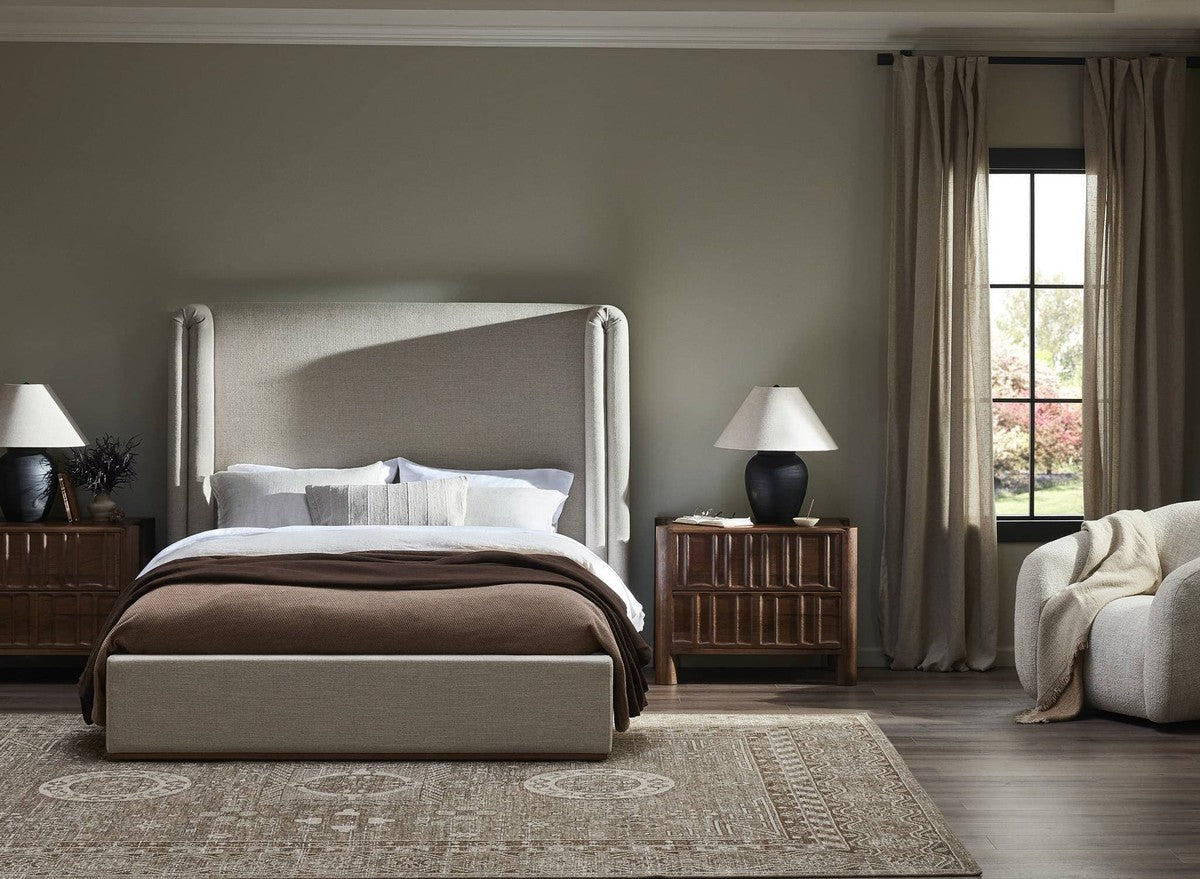 Octavia Bed - Alcala Taupe - King