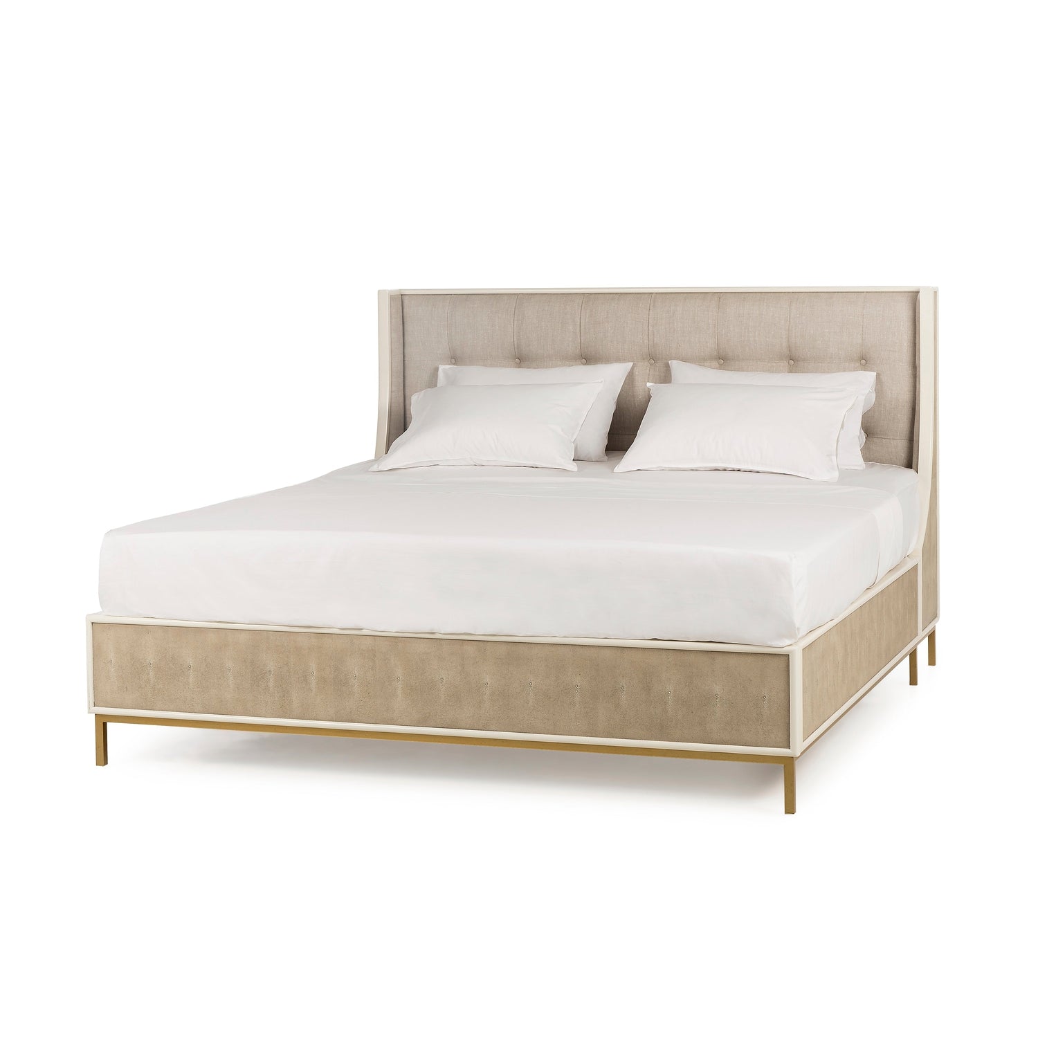 Amanda Shagreen Bed by Sonder-Sonder-FIB3036-BedsQueen-3-France and Son