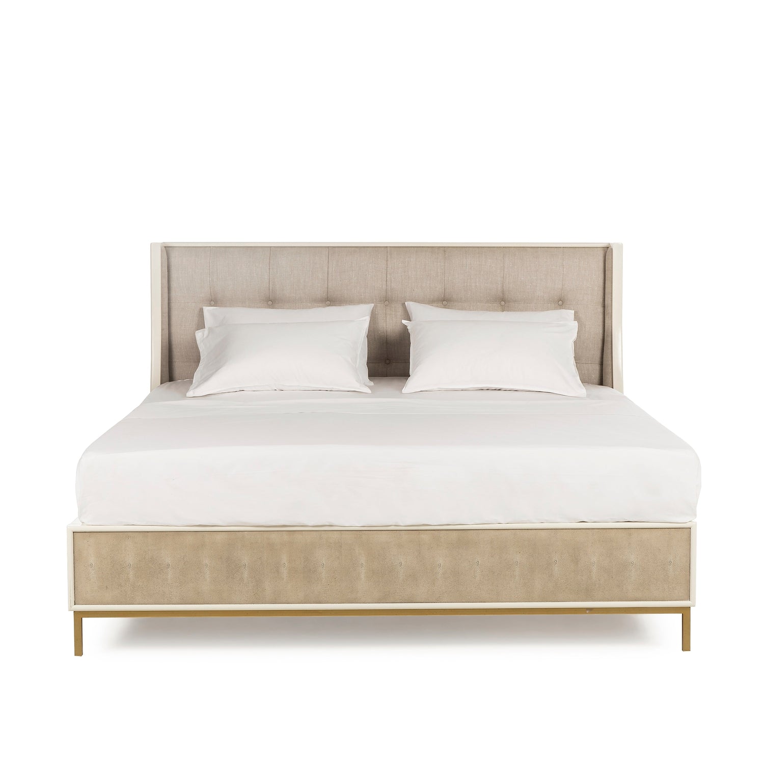 Amanda Shagreen Bed by Sonder-Sonder-FIB3036-BedsQueen-1-France and Son