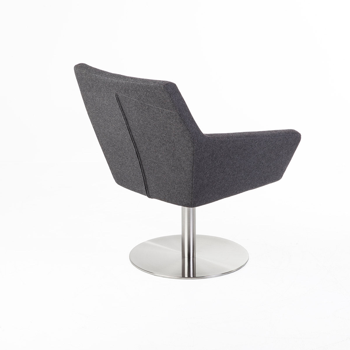 Polygon Lounge Chair-France & Son-FJC073DGREY-Lounge Chairs-3-France and Son