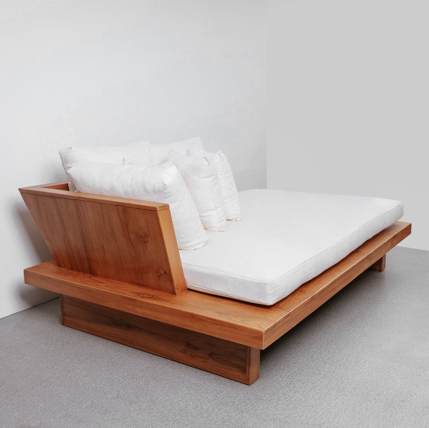 Zen Teak Platform Daybed-France & Son-FL1005-Outdoor Daybeds-4-France and Son