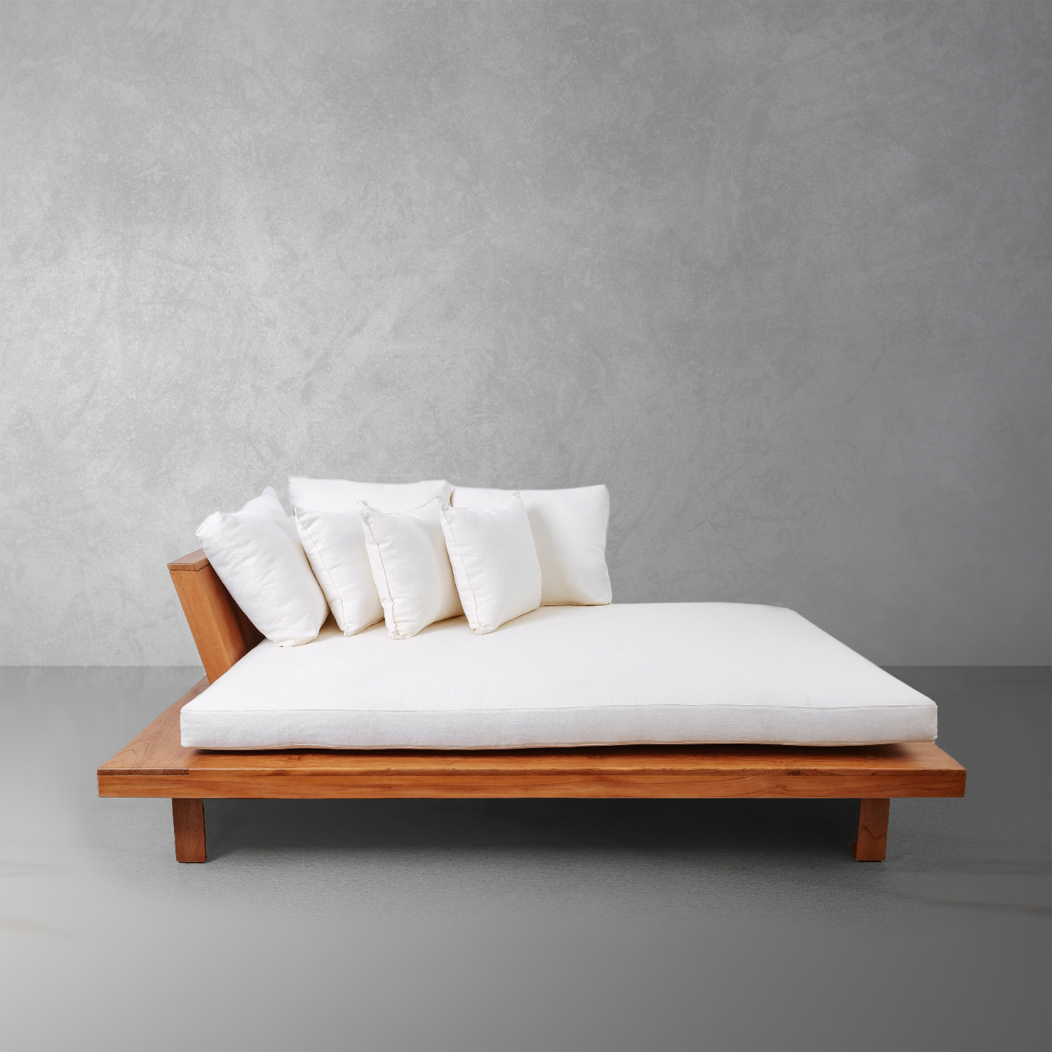 Zen Teak Platform Daybed-France & Son-FL1005-Outdoor Daybeds-1-France and Son