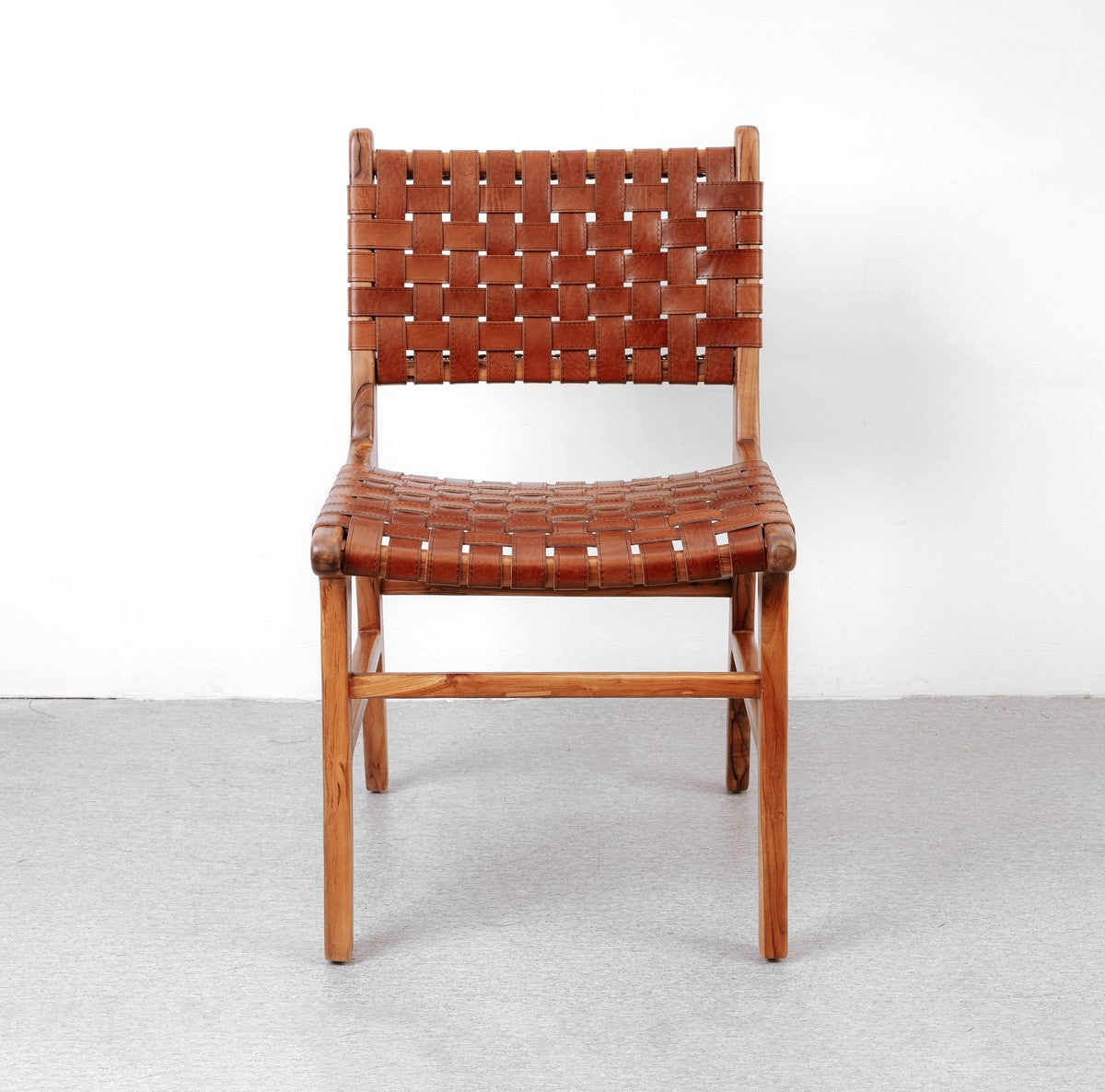 Cahyo Woven Leather Dining Chair